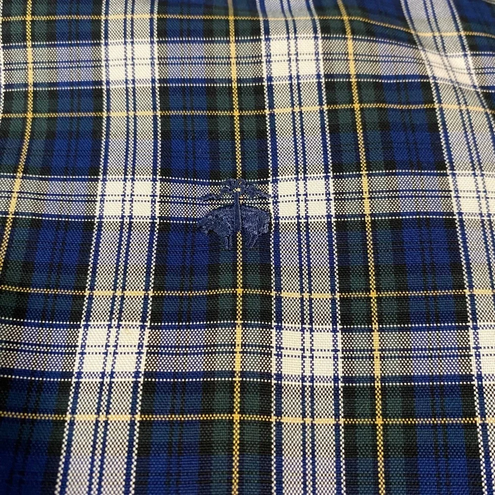 Brooks Brothers Madison Men's Small Plaid Button Down Long‎ Sleeve Shirt